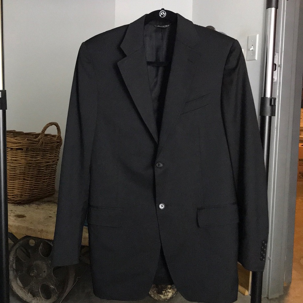 Canali Classic Fit Solid Wool Blazer